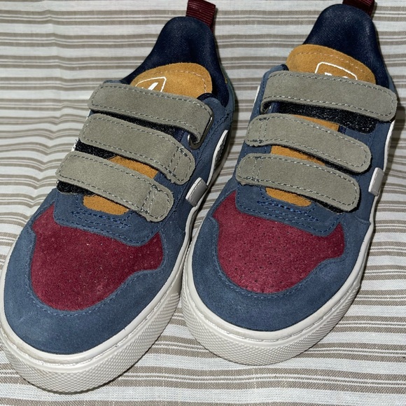 Veja V-10 Suede Multico Nautico - Toddler Sneakers - Picture 1 of 6